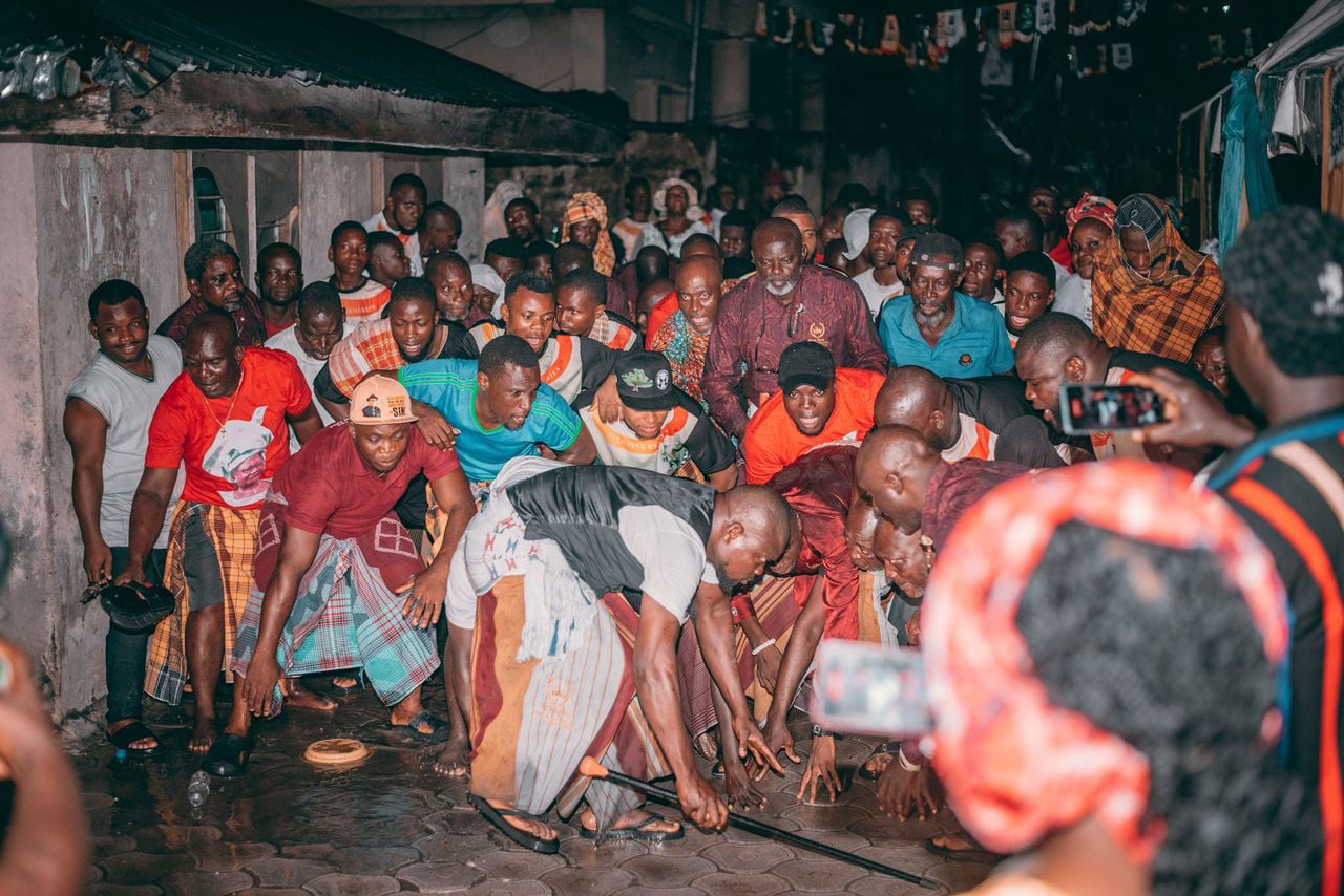 late Queen Florence T.J.T Princewill, wife of the late Amanyanabo of Kalabari Kingdom in Rivers  burial