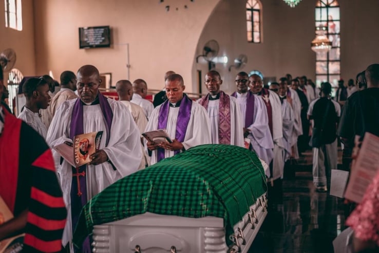 Late Queen Florence T.J.T Princewill, wife of the late Amanyanabo of Kalabari Kingdom in Rivers burial